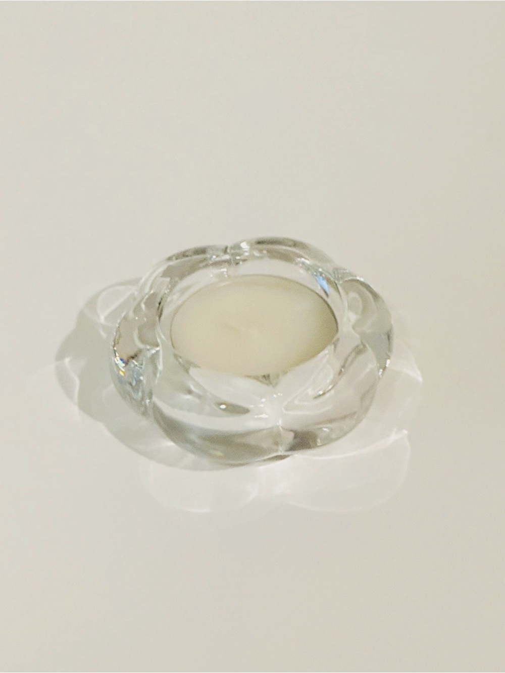 IKEA Clear Glass Tealight Holder